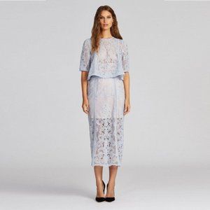 Alice McCall Florence Pastel Blue Lace Skirt Set